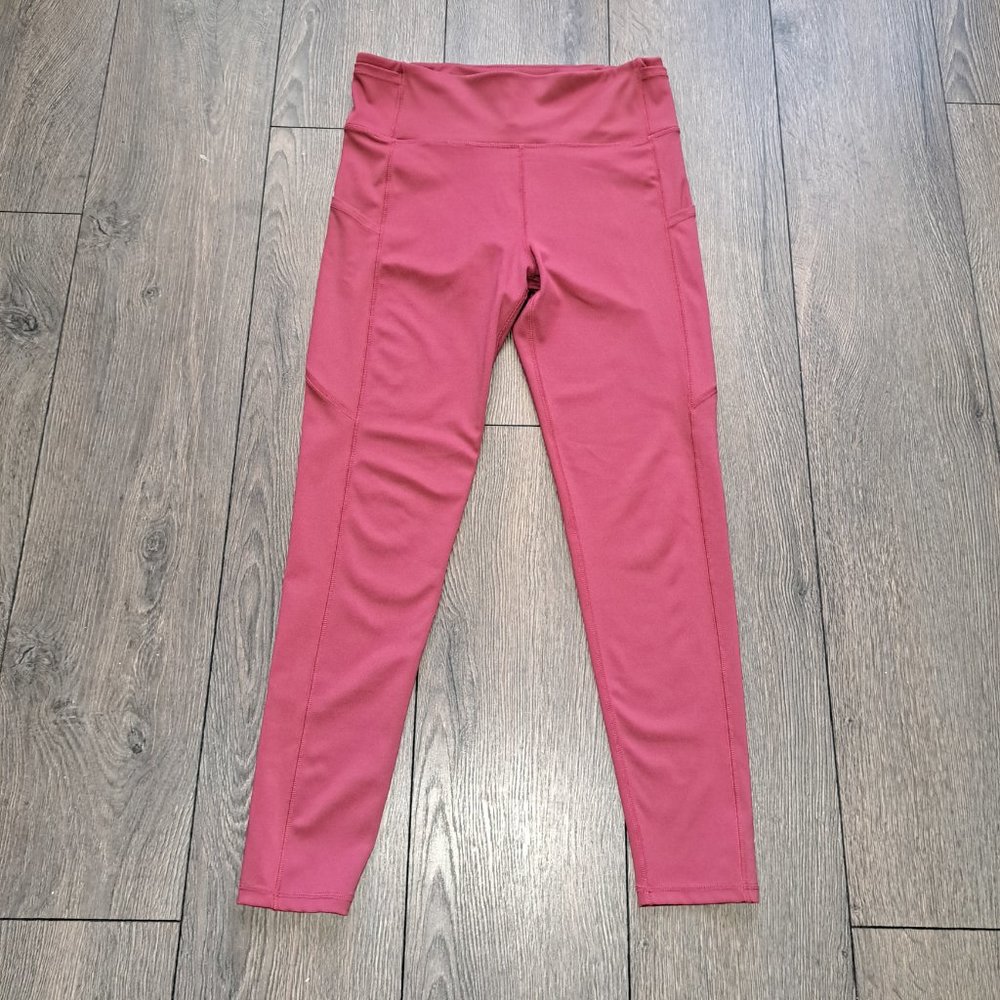 Yelete Active High Rise Leggings Red Color Size L